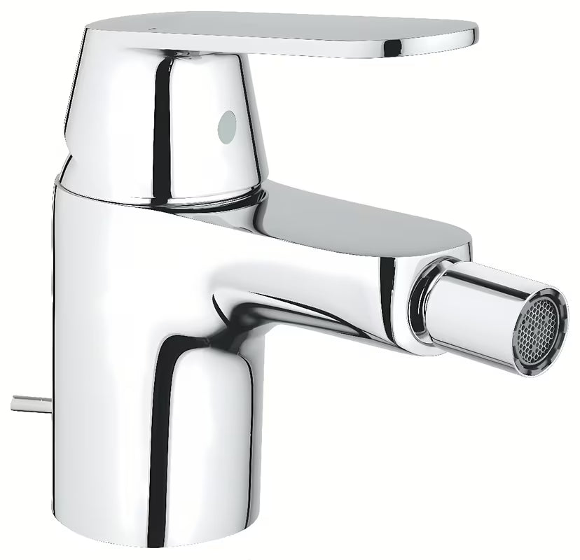 Chromowana jednouchwytowa bateria bidetowa Grohe Eurosmart Cosmopolitan z odpływem