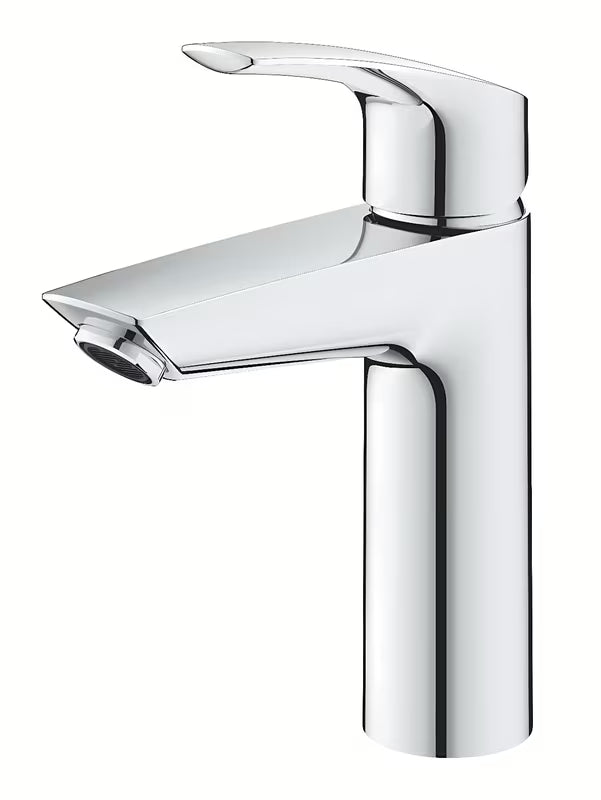 Chromowana jednouchwytowa stojąca bateria umywalkowa Grohe Eurosmart New bez odpływu