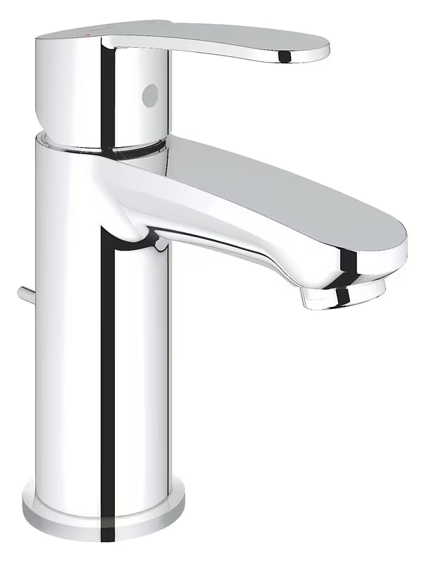 Chromowana bateria umywalkowa Grohe Eurostyle Cosmopolitan z dźwignią i korkiem spustowym