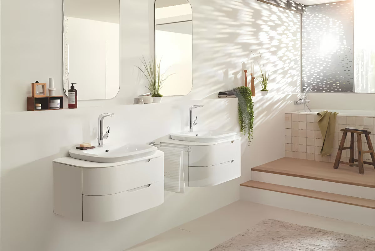 Grohe Eurostyle New wysoka jednouchwytowa stojąca bateria umywalkowa z odpływem w wykończeniu chrom