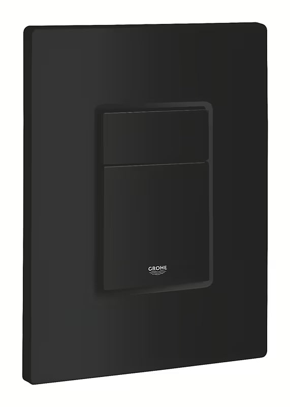 Przycisk spłukujący Grohe Even w wykończeniu matt black z podwójnym spłukiwaniem