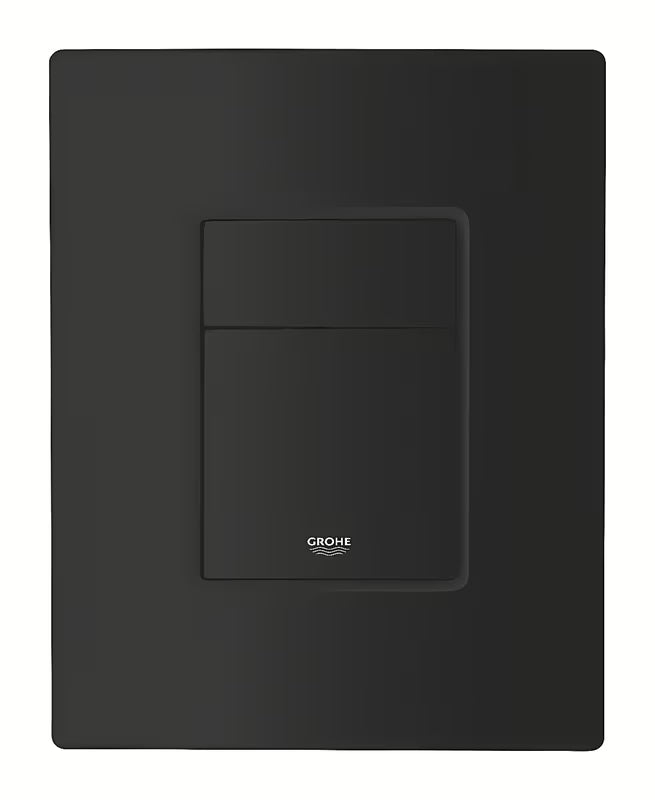 Przycisk spłukujący Grohe Even w wykończeniu matt black z podwójnym spłukiwaniem