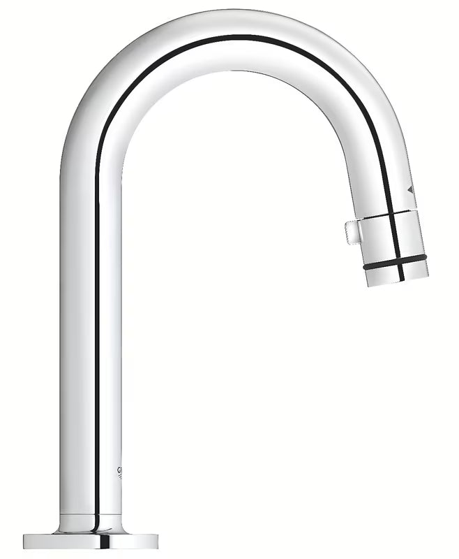Chromowany zawór umywalkowy Grohe Universal z odpływem w kształcie C z funkcją start/stop
