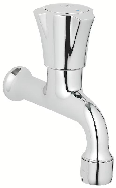 Chromowany zawór umywalkowy Grohe Costa pro do montażu ściennego z perlatorem i powłoką Grohe StarLight.