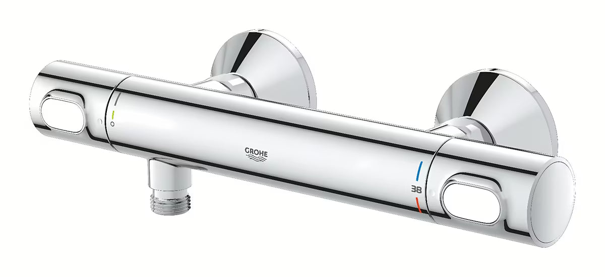 Termostatyczna ścienna bateria prysznicowa Grohe Grohtherm 500 w wykończeniu chrom