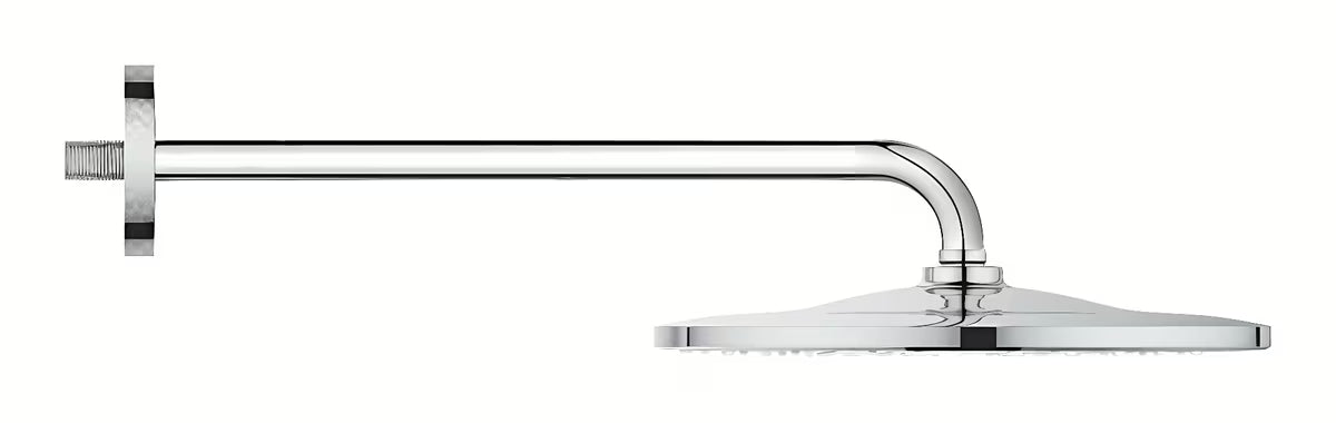 Chromowa deszczownica Grohe Rainshower 310 Mono z naściennym ramieniem prysznicowym