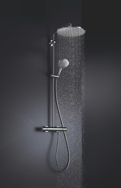 Okrągła deszczownica Grohe Rainshower 310 Mono w chromie ze strumieniem PureRain