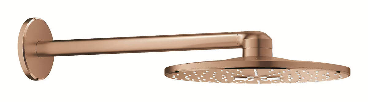 Deszczownica Grohe Rainshower smartactive 310 z ramieniem prysznicowym w wykończeniu szczotkowany Warm Sunset