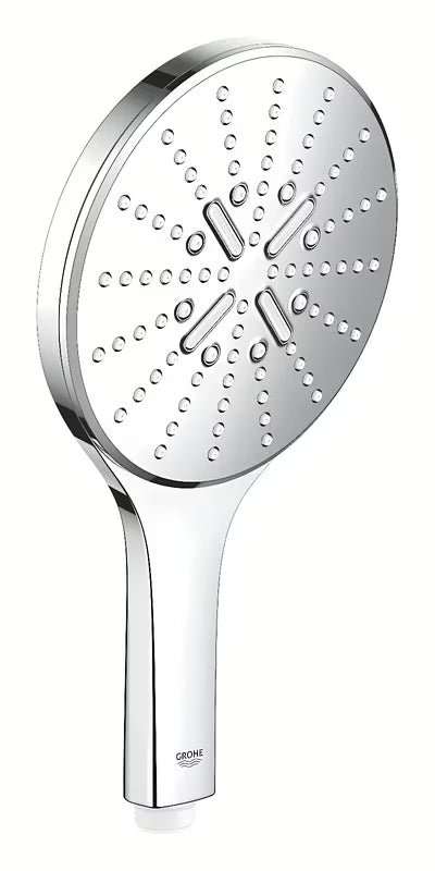 Chromowana słuchawka prysznicowa Grohe Rainshower 150 SmartActive z trzema strumieniami i sterowaniem SmartTip