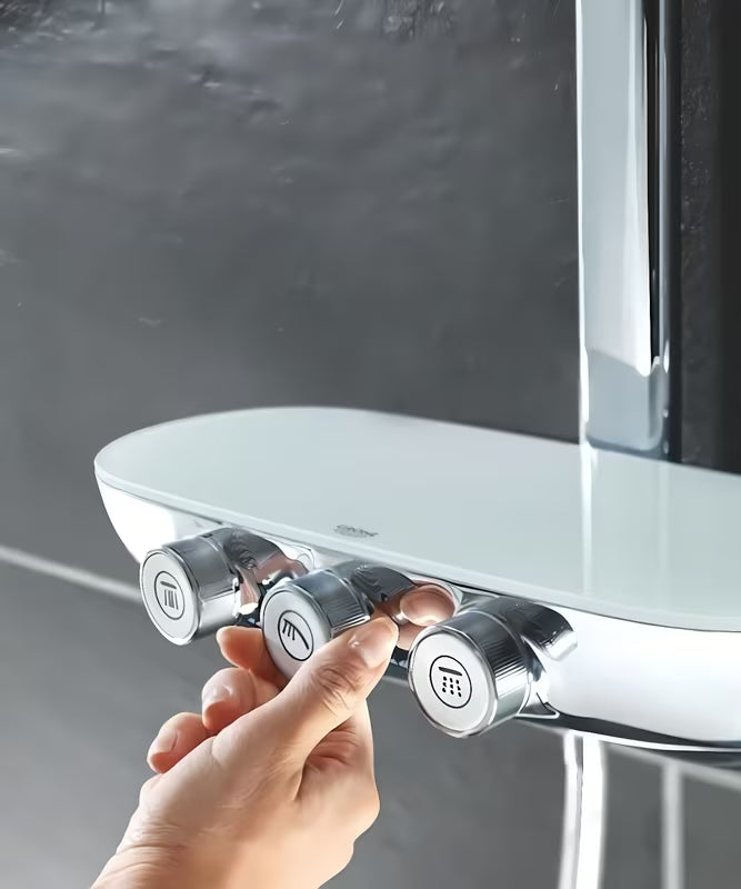 Grohe Rainshower smartcontrol system prysznicowy z baterią termostatyczną w chromie z deszczownicą 360 mm i słuchawką prysznicową