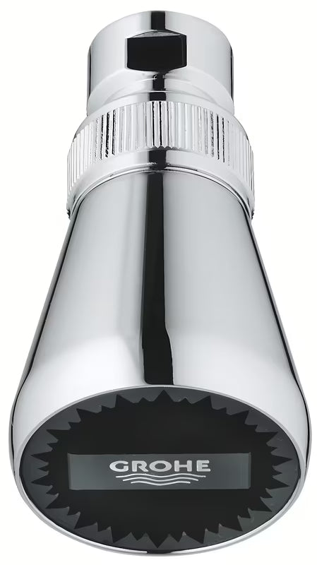 Chromowany deszczownica Grohe Relexa Plus z przegubem kulowym i regulowanym przepływem