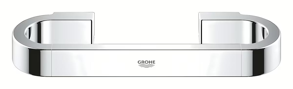 Chromowy uchwyt wannowy Grohe Selection z ukrytym mocowaniem ściennym