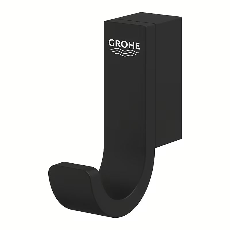 Haczyk na szlafrok Grohe Selection w kolorze phantom black z ukrytym mocowaniem