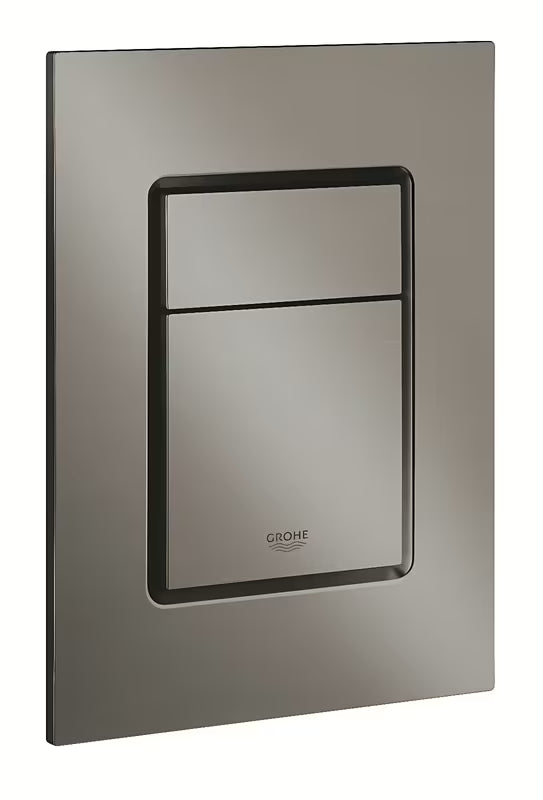 Spłukujący przycisk Grohe Skate Cosmopolitan S w kolorze szczotkowany Hard Graphite pro stelaże podtynkowe