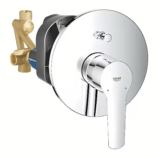 Grohe Start podtynkowa prysznicowa i bateria wannowa w wykończeniu chrom z dźwignią