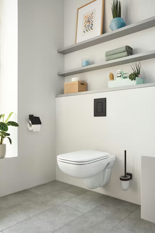 Ścienna SZCZOTKA do Wc Grohe Start Cube w matowej czerni z ukrytym mocowaniem