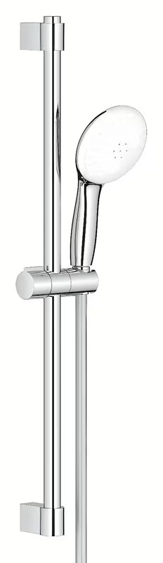 Chromowany zestaw prysznicowy Grohe Tempesta z rączką prysznicową, drążkiem prysznicowym i wężem