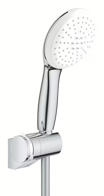 Chromowany wannowy zestaw prysznicowy Grohe Tempesta z prysznicem ręcznym Tempesta 110, wężem 1750 mm i uchwytem ściennym