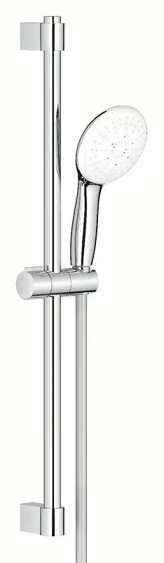 Chromowany zestaw prysznicowy Grohe Tempesta ze słuchawką prysznicową, drążkiem prysznicowym i wężem