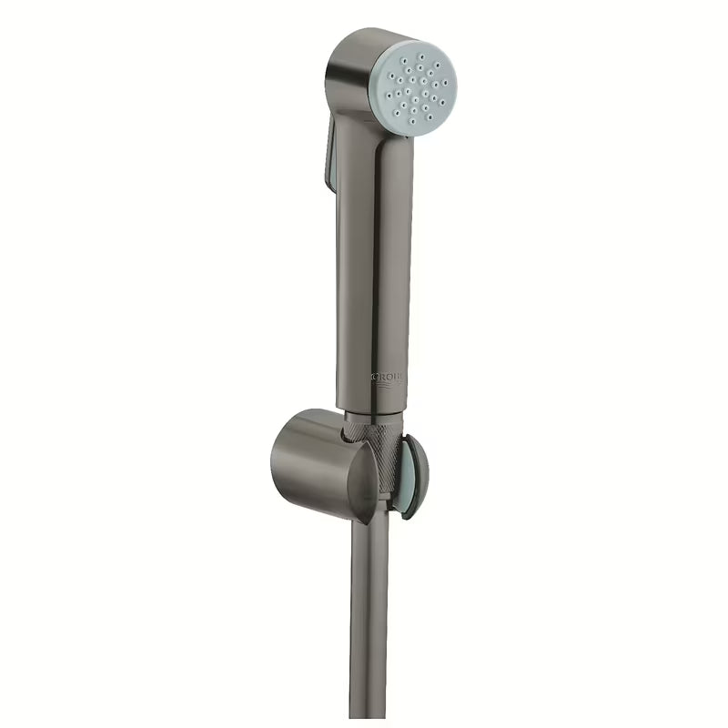 Prysznic bidetowy Grohe Tempesta-F Trigger Spray z wyłącznikiem w kolorze brushed hard graphite.