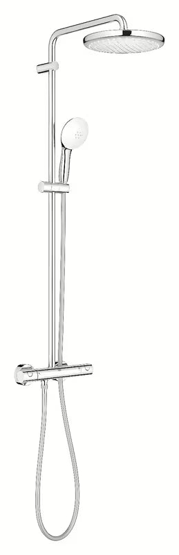 System prysznicowy Grohe Tempesta System z baterią termostatyczną w chromie z deszczownicą i słuchawką prysznicową