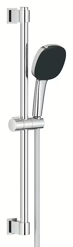 Chromowany zestaw prysznicowy Grohe Vitalio Comfort ze słuchawką prysznicową, drążkiem i wężem prysznicowym