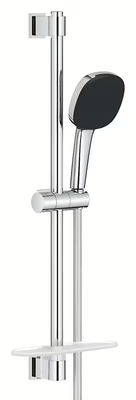 Grohe Vitalio Comfort chromowy zestaw prysznicowy ze słuchawką prysznicową, drążkiem, wężem i półką