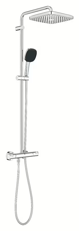 Grohe Vitalio Comfort System prysznicowy z baterią termostatyczną w chromie z deszczownicą i słuchawką prysznicową