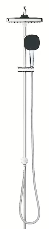 System prysznicowy Grohe Vitalio Comfort System w chromie z deszczownicą i słuchawką prysznicową
