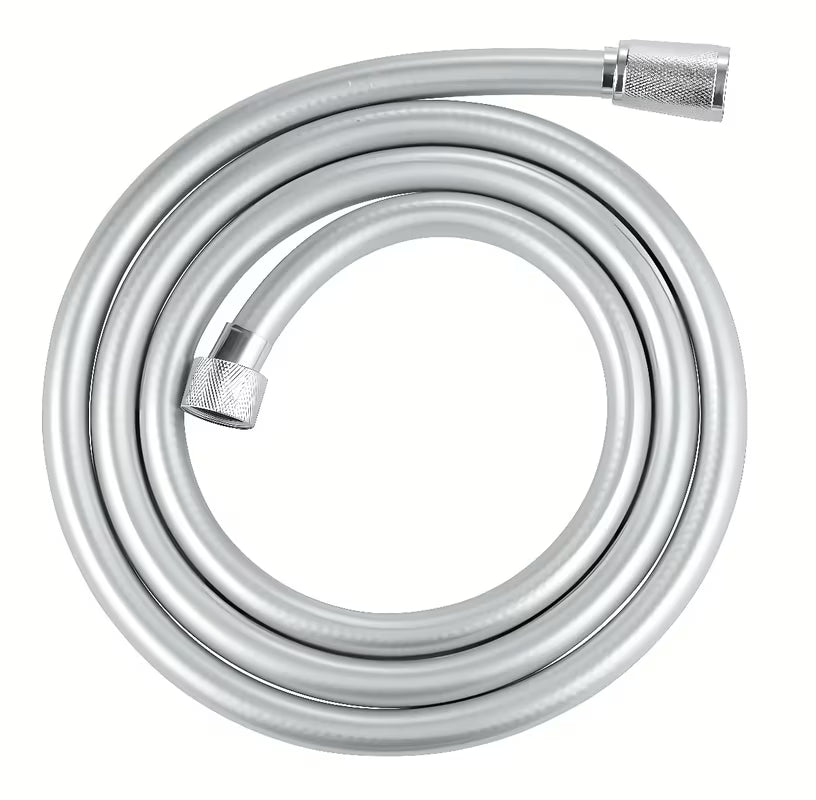 Chromowany wąż prysznicowy Grohe vitalioflex Silver 1750 mm z funkcją TwistStop i ochroną AntiFold