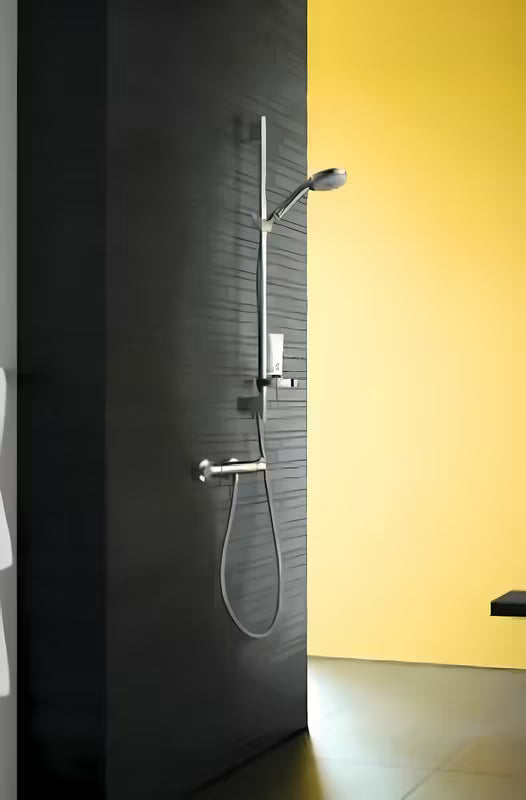 Hansgrohe Croma 100 zestaw prysznicowy w wykończeniu chrome ze słuchawką prysznicową, drążkiem, wężem, suwakiem i mydelniczką