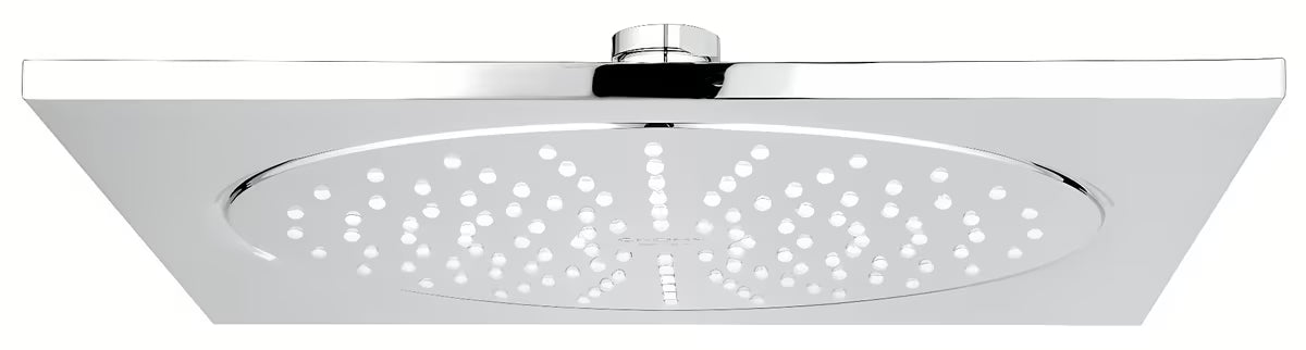 Hansgrohe Crometta E system prysznicowy z baterią termostatyczną w chromie z deszczownicą i słuchawką prysznicową
