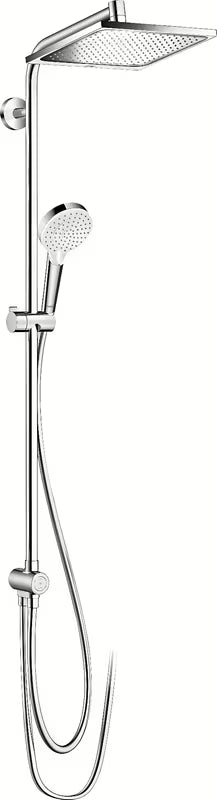 Hansgrohe Crometta E system prysznicowy w chromie z deszczownicą 240x240 mm i słuchawką prysznicową