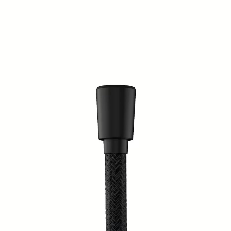 Tekstylny wąż prysznicowy hansgrohe Designflex w kolorze matowej czerni, długość 1,60 m