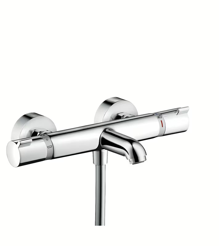 Hansgrohe Ecostat Comfort termostatyczna ścienna bateria wannowa w wykończeniu chrom