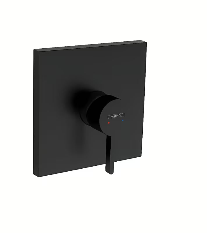 Podtynkowa jednouchwytowa bateria prysznicowa hansgrohe Finoris w matowej czerni FinishPlus