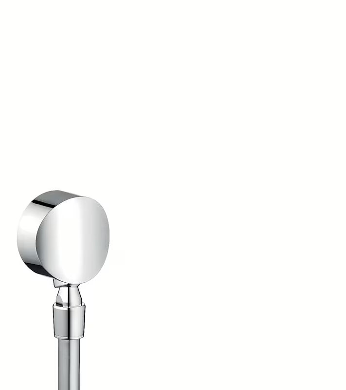 Hansgrohe fixfit przyłącze kątowe w chromie z zaworem zwrotnym i przyłączem węże prysznicowe z przegubem kulowym