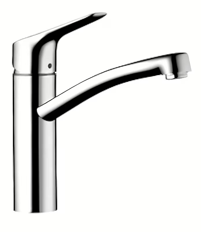 Chromowana stojąca bateria zlewozmywakowa Hansgrohe HG248 z obrotowym ramieniem z technologią EcoSmart