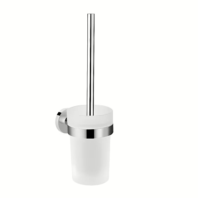 Hansgrohe Logis ścienna SZCZOTKA do Wc z uchwytem w chromie ze szklanym wkładem