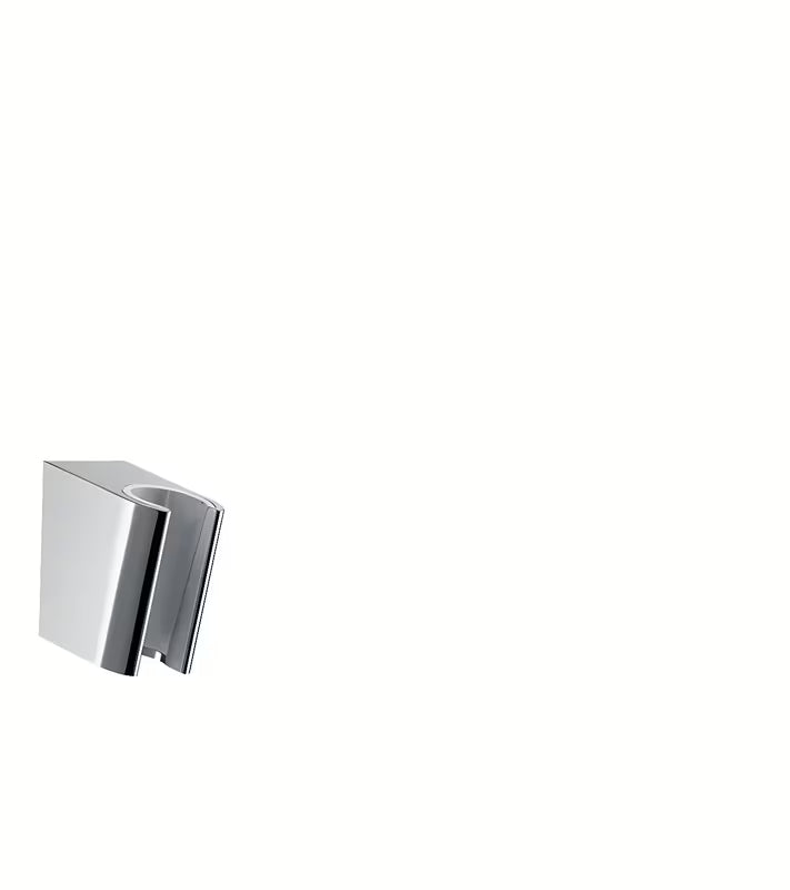 Hansgrohe Porter uchwyt prysznicowy w wykończeniu chromowanym, o zaokrąglonym designie i stałym położeniu.