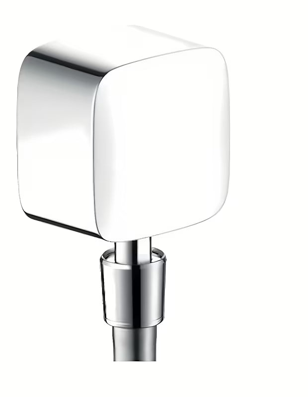 Hansgrohe Puravida przyłącze kątowe w chromie z zaworem zwrotnym pro przyłącze węże prysznicowe