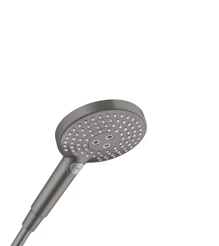 Słuchawka prysznicowa Hansgrohe Raindance Select 125 mm w wykończeniu szczotkowany czarny chrom