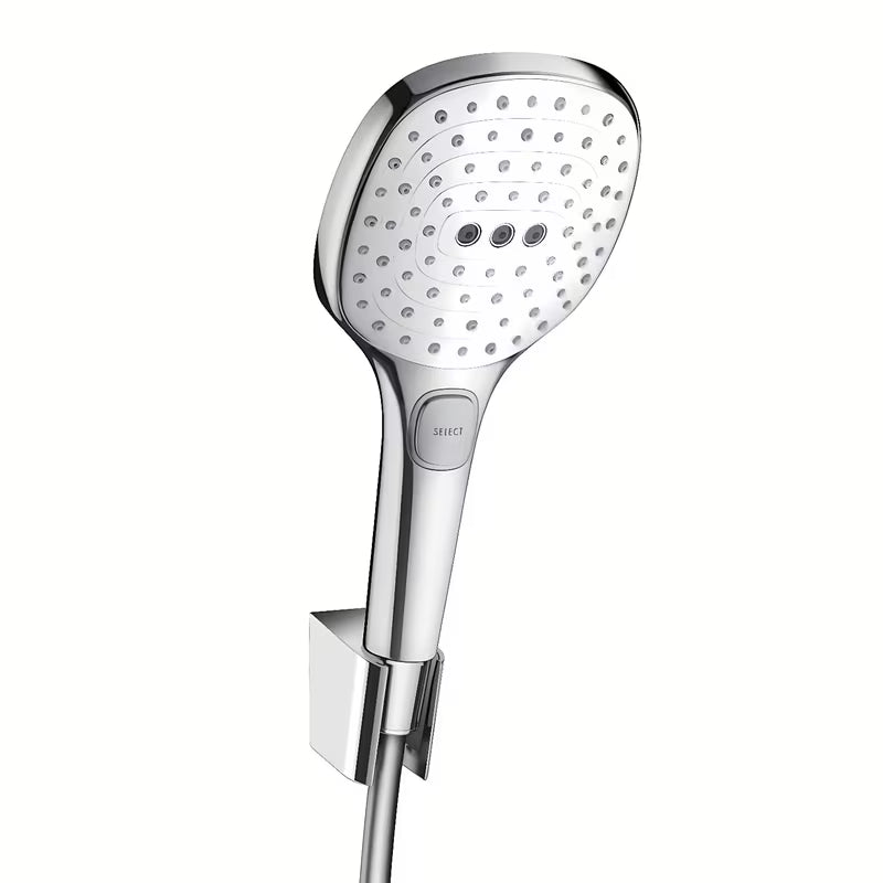 Hansgrohe Raindance Select E wannowy zestaw prysznicowy biały/chrom ze słuchawką prysznicową 120 mm i wężem 1,60 m