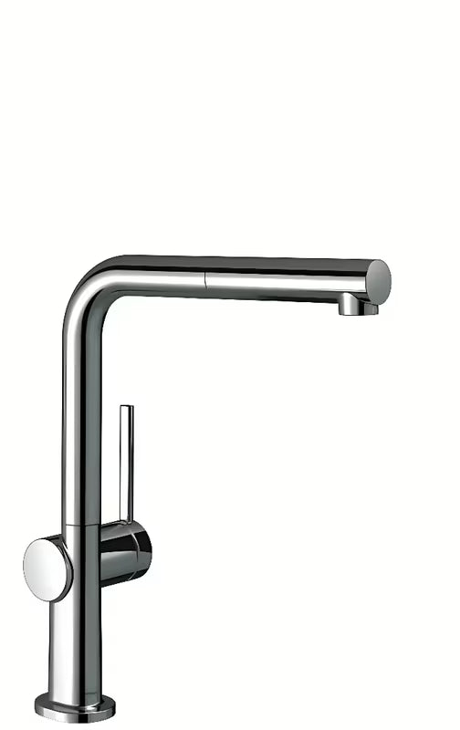 Chromowana bateria zlewozmywakowa Hansgrohe Talis s z wyciąganą wylewką natryskową i wylewką w kształcie L