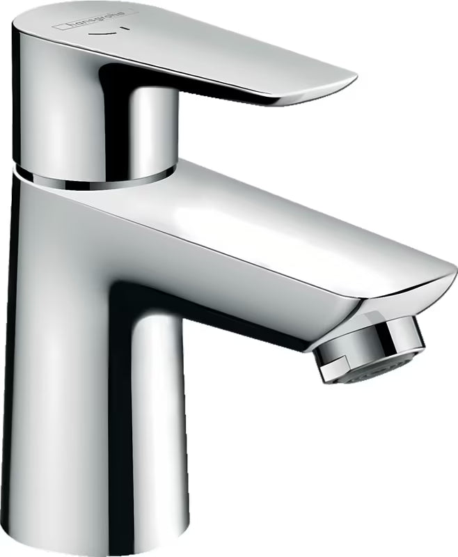 Chromowana jednouchwytowa bateria umywalkowa Hansgrohe Talis E z technologią CoolStart