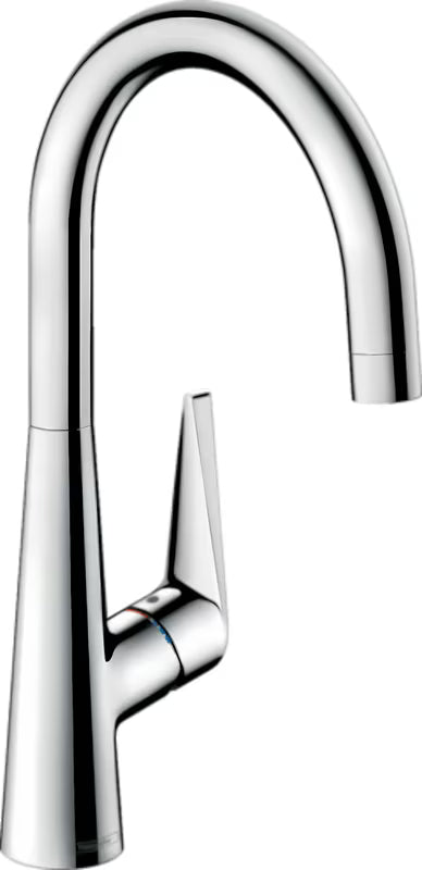 Chromowana bateria zlewozmywakowa hansgrohe Talis M51 pro do podgrzewaczy niskociśnieniowych z wysoką, obrotową wylewką