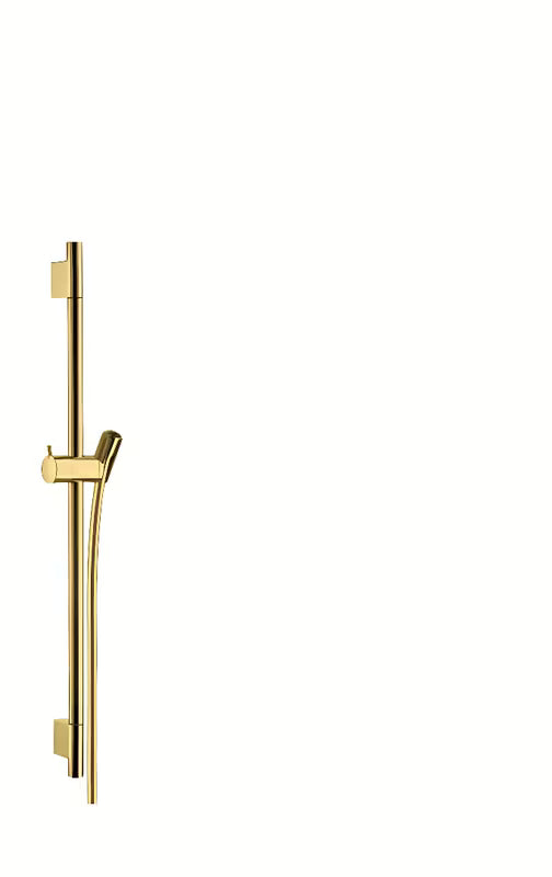 Drążek prysznicowy hansgrohe Unica S Puro 65 cm w wykończeniu polerowanego złota z wężem 1,60 m