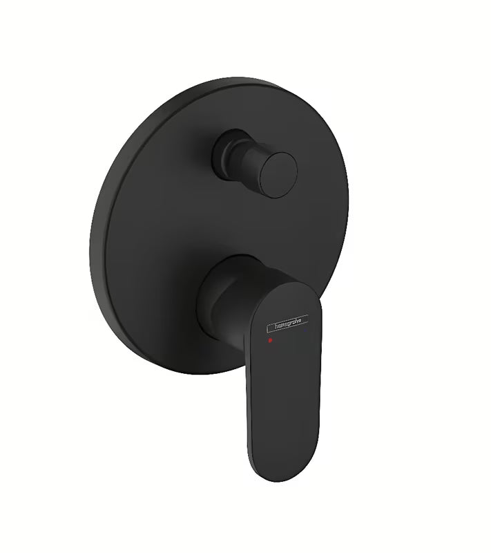 Hansgrohe Vernis Blend podtynkowa prysznicowa i bateria wannowa w kolorze czarny mat