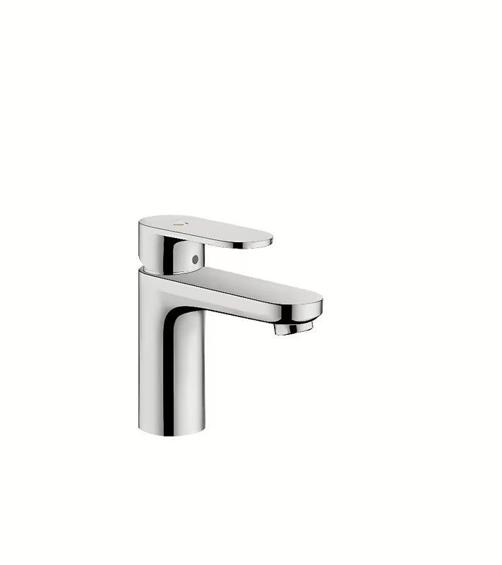 Chromowana jednouchwytowa bateria umywalkowa hansgrohe Vernis Blend z odpływem z oszczędną funkcją CoolStart