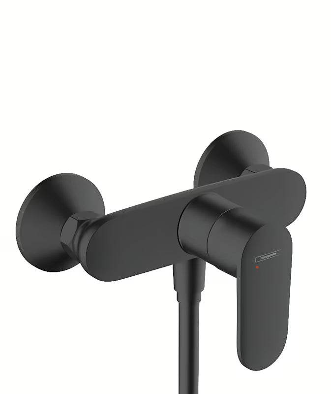 Hansgrohe Vernis Blend ścienna jednouchwytowa bateria prysznicowa w czarnym macie